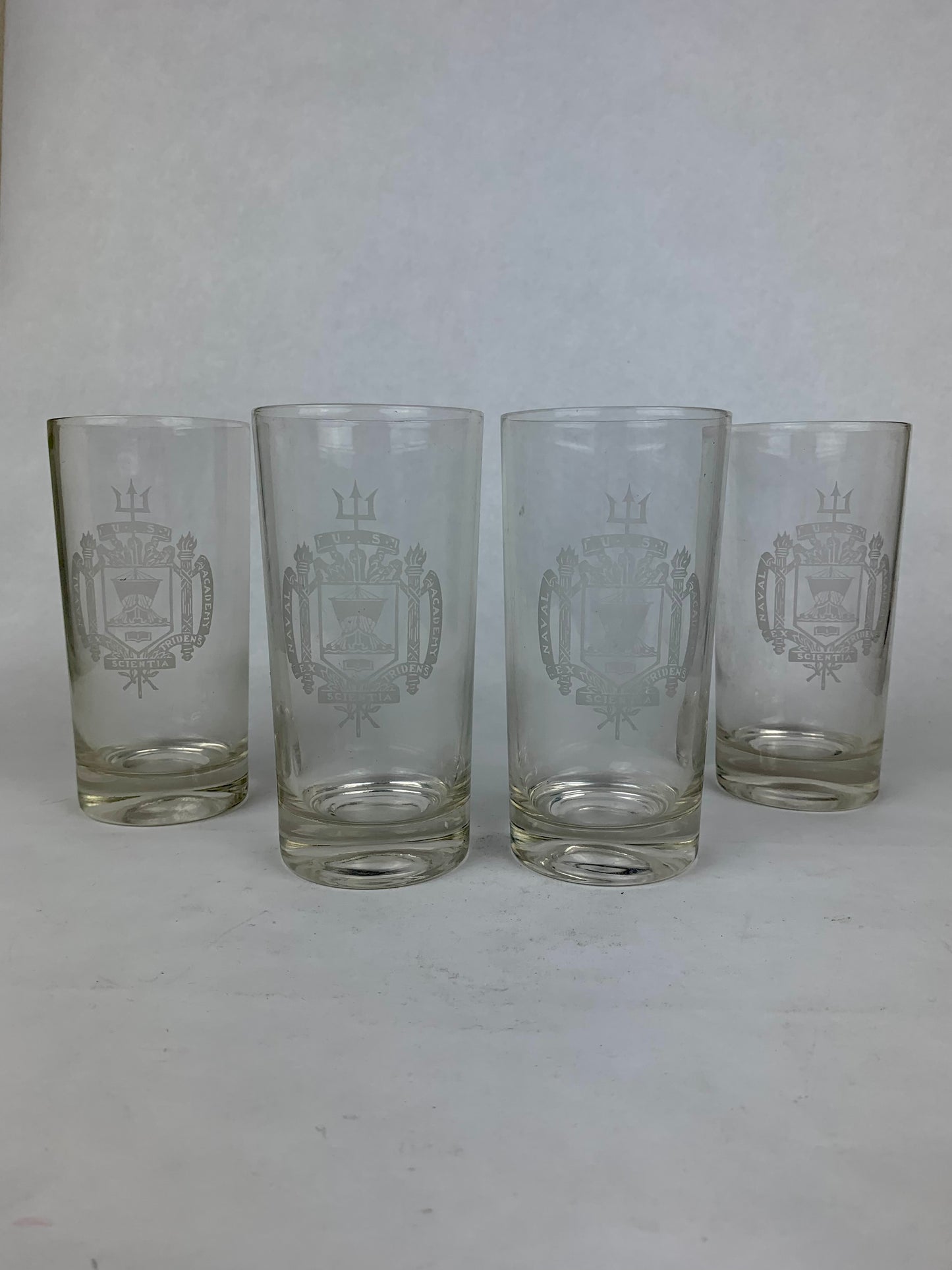 U.S. Naval Academy Crest Highball Glasses - Set of 4