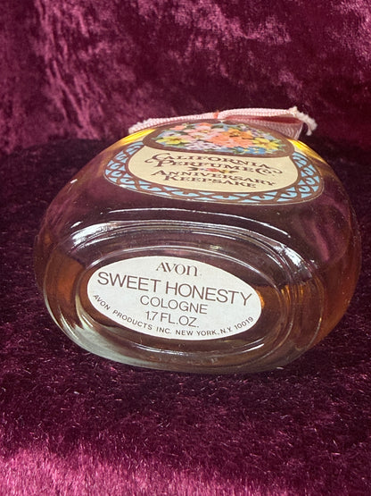 Vintage Glass Perfume Bottle – California Perfume Co. Anniversary Keepsake Floral Design