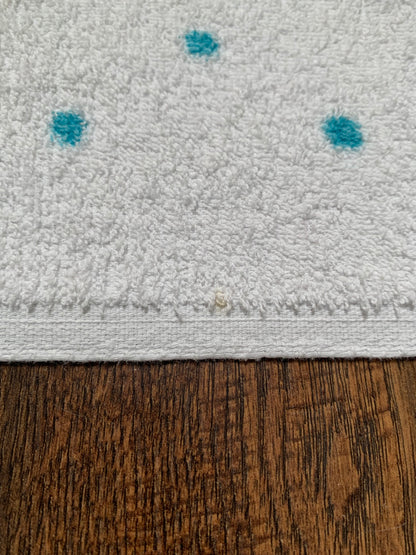 Vintage Pacific Supersorb Bath Towel - Teal Rose & Polka Dot