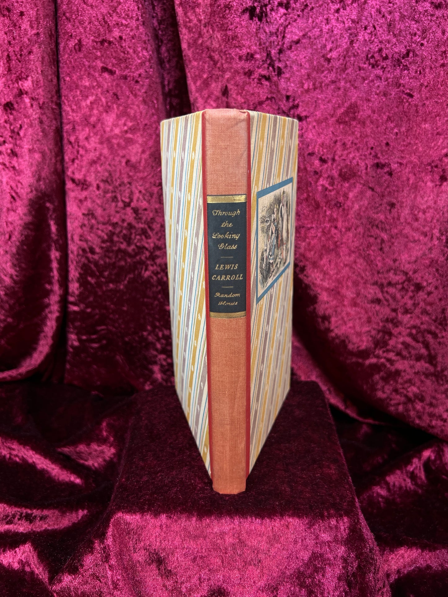 Vintage Hardcover Book Set - Alice in Wonderland Illustrated 1946 Random House Edition