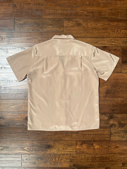 Vintage Clothing - Short Sleeve Blouse - Safari Khaki - Medium - Summerfield