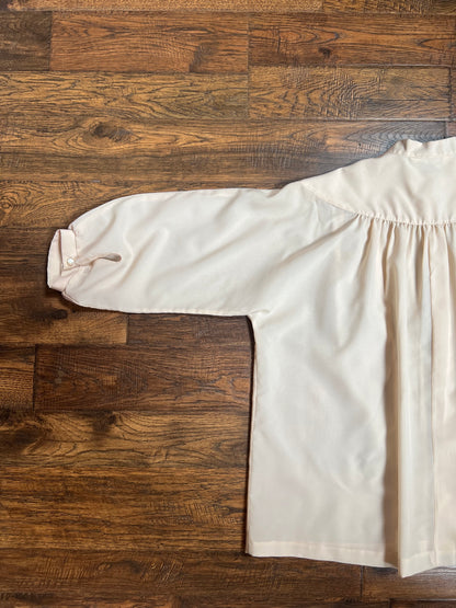 Vintage Clothing - Semi-Sheer Blouse - Pleated Front - Soft Pink - X-Large - Lady Arrow