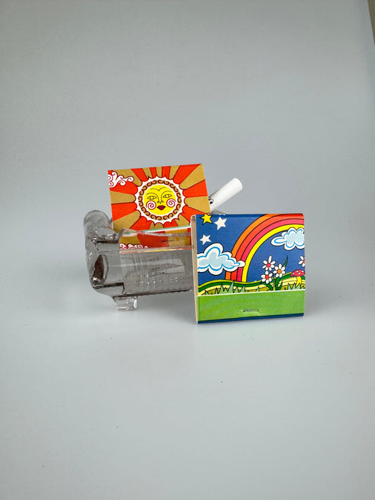 Vintage 1970s Matchbooks - Sun and Rainbow