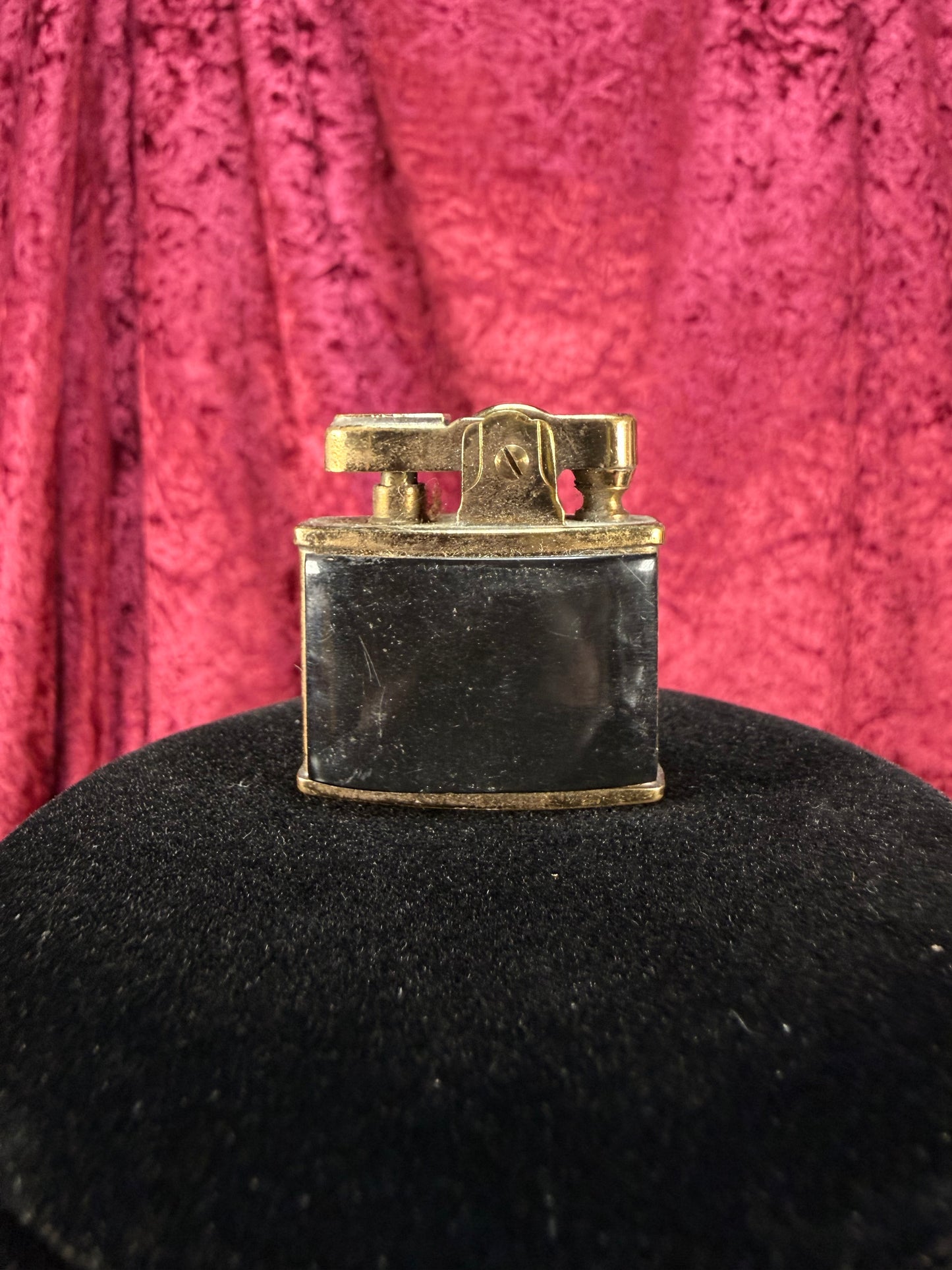 Vintage Brass Pocket Lighter – Floral Inlay - Marhill Japan