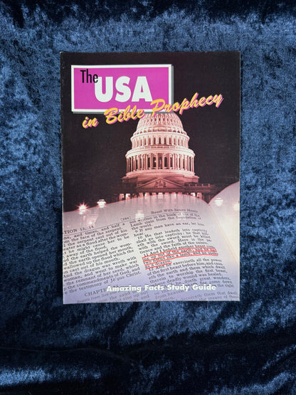 Vintage Amazing Facts Study Guide Booklet - The USA in Bible Prophecy - Early Edition