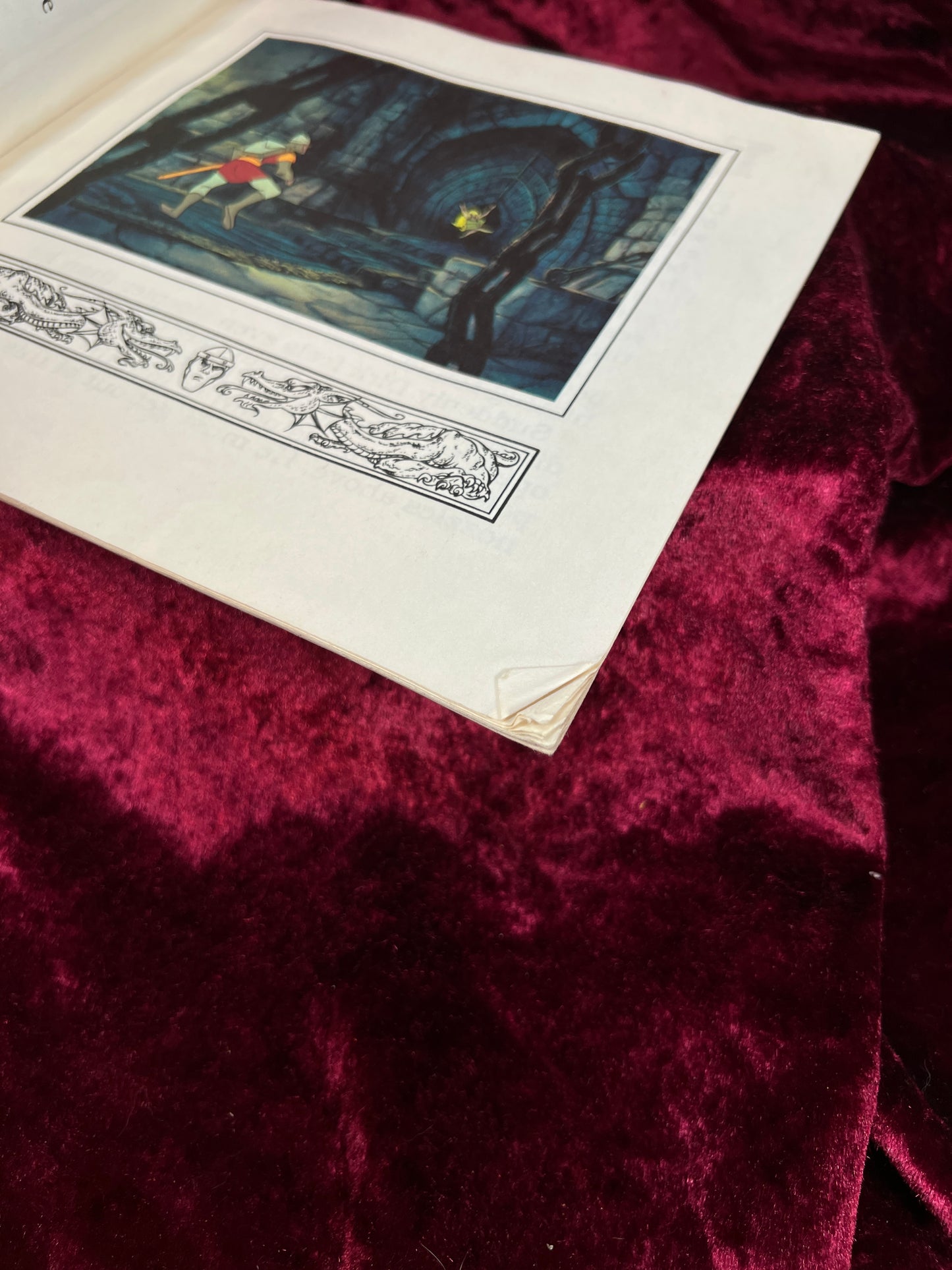 Vintage 1984 Big-Looker Marvel Storybook - Dragon's Lair The Rescue of Princess Daphne