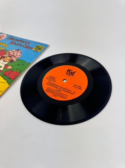 Vintage 7” Vinyl Book & Record - Strawberry Shortcake - "Adventures in Strawberry Land" - 1980