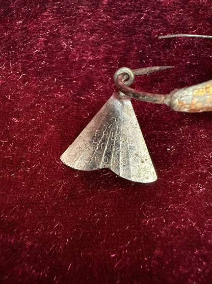 Vintage Fishing Lure – Fred Arbogast Tin Liz Spinner Akron Ohio