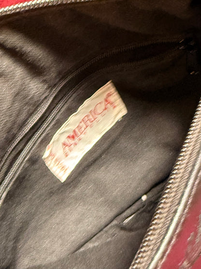 Vintage Accessories - Crossbody Purse - Black Leather - Perry Ellis America