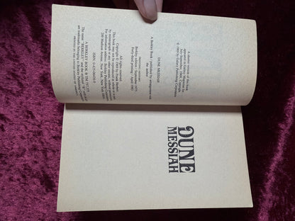 Vintage Dune Messiah by Frank Herbert Berkley Science Fiction Paperback Novel