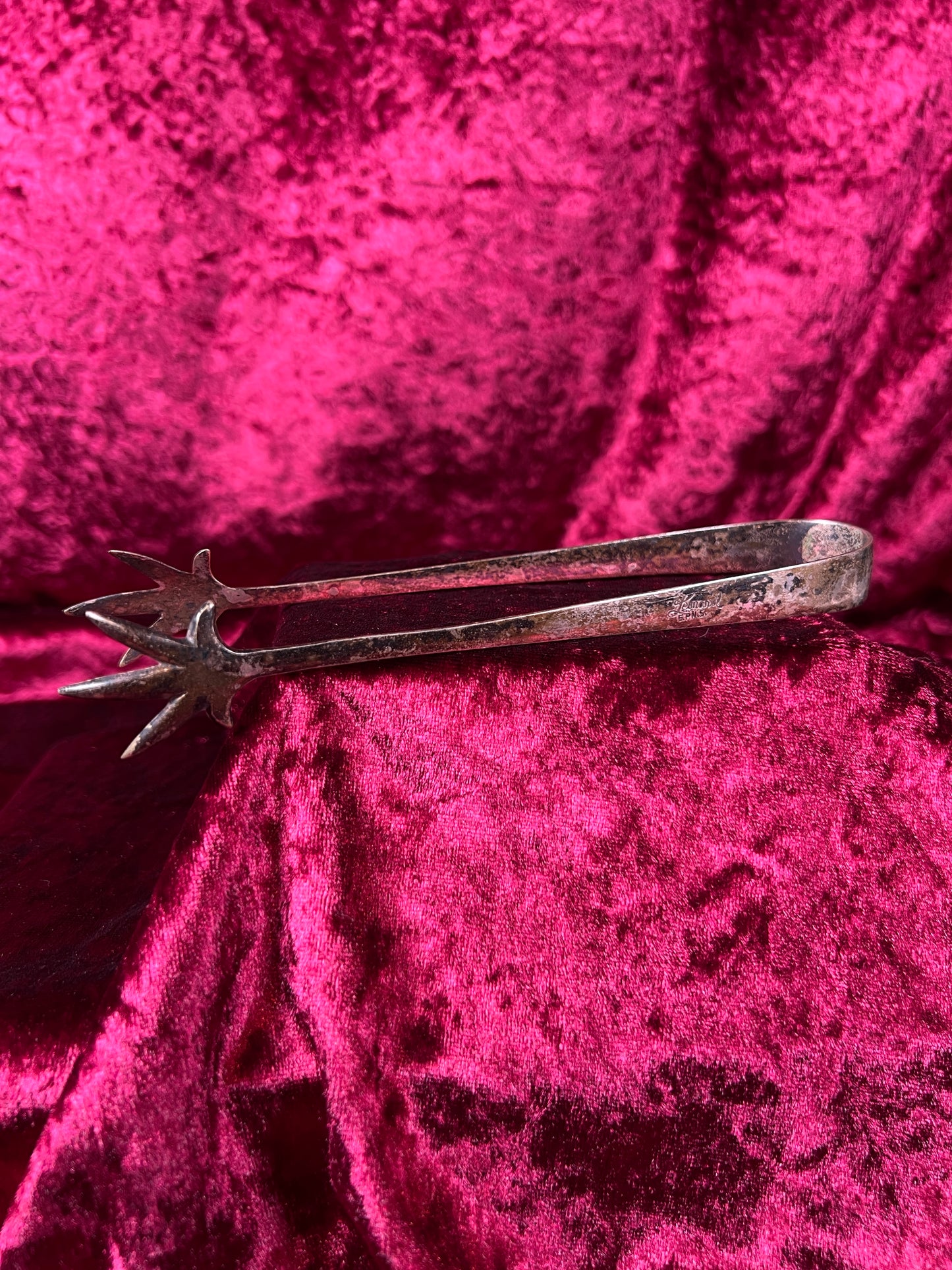 Vintage Kitchen - Sugar Cube Tongs - Dragon Claws - Silver Plate - Leonard EPNS