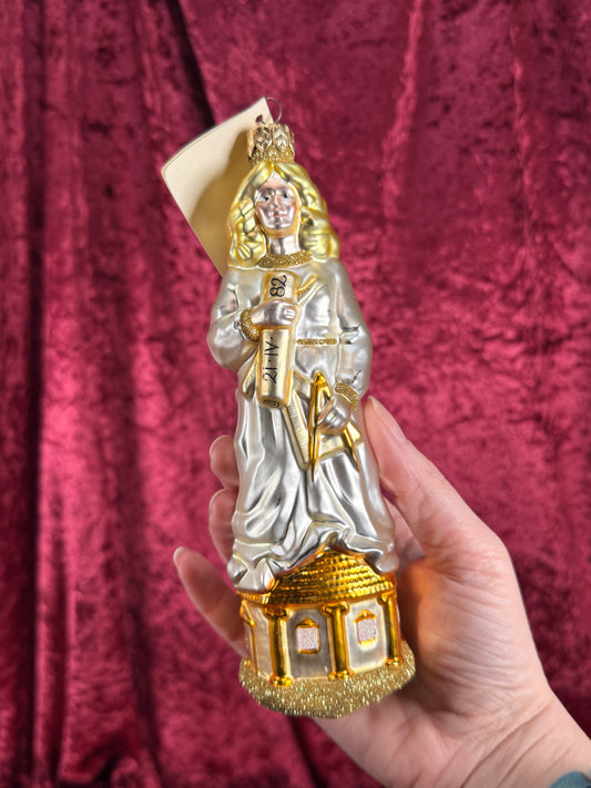 Vintage Christmas - Handblown Glass Ornament - Saint Barbara - Patricia Breen - Poland