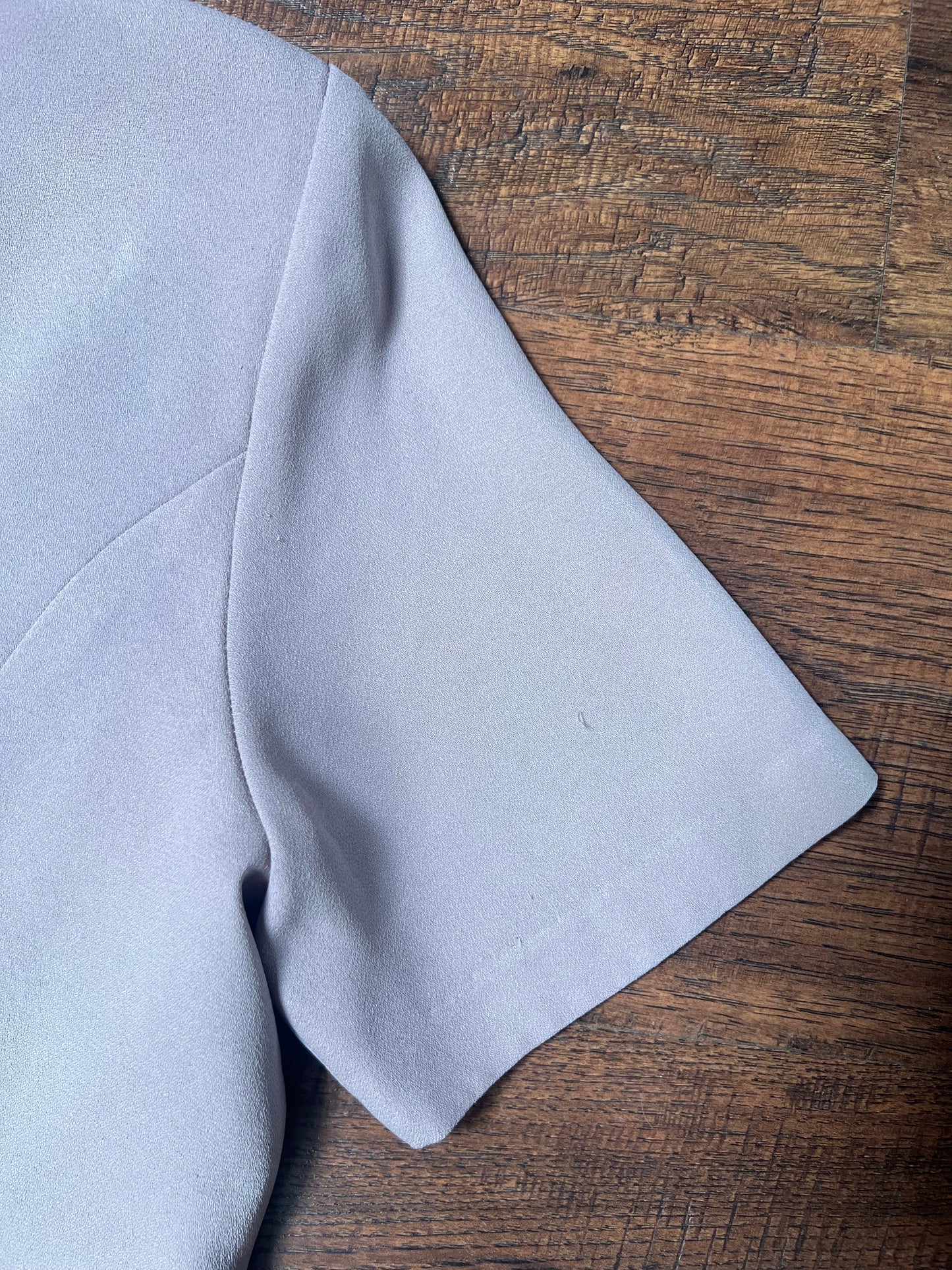 Vintage Clothing - Uniform Shirt Blouse - Grey Purple - Medium - Yick Fung