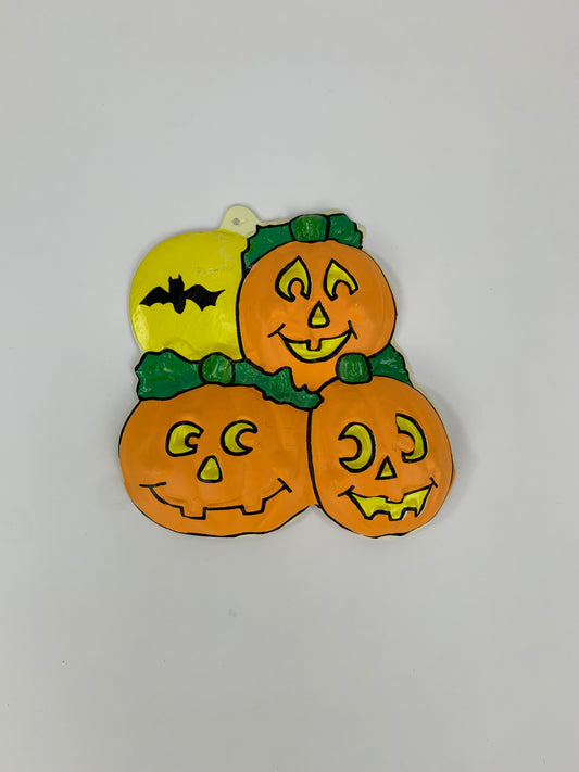 Vintage Halloween 3D Vacuform - Jack-O-Lantern Patch - #1