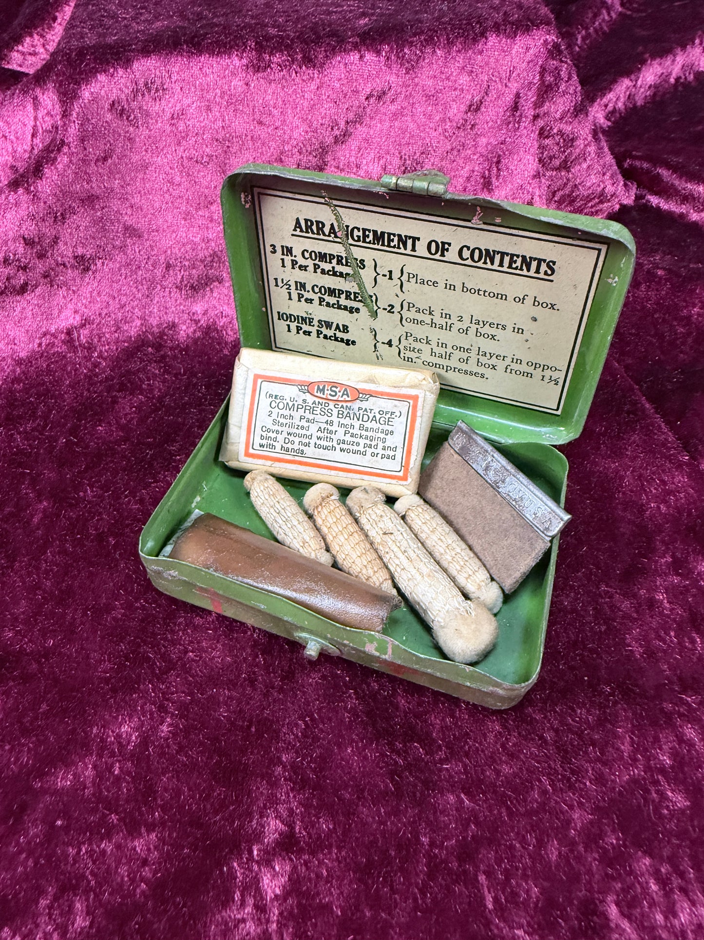 Vintage Metal First Aid Kit – Bell System Telephone Company Medical Tin