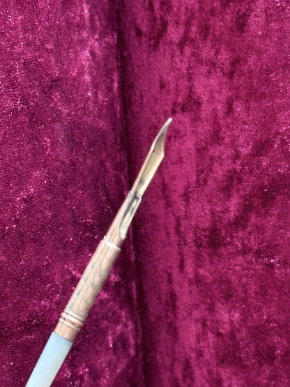 Antique Mother of Pearl Dip Pen – Remex N.Y. Nib Ornate Metal Holder