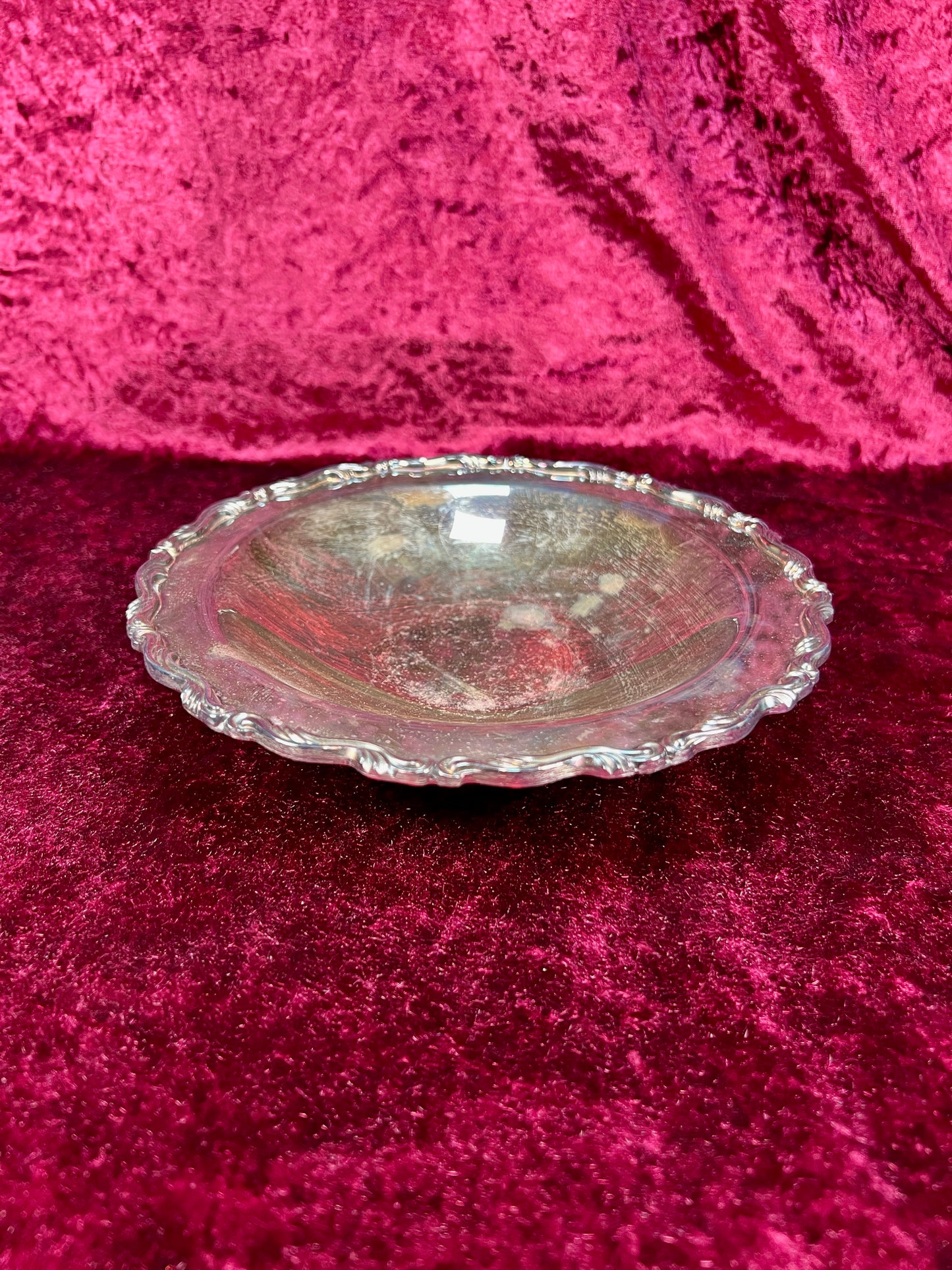 Vintage Silverplate Bowl – Tri-Footed Serving Dish by WM. A Rogers