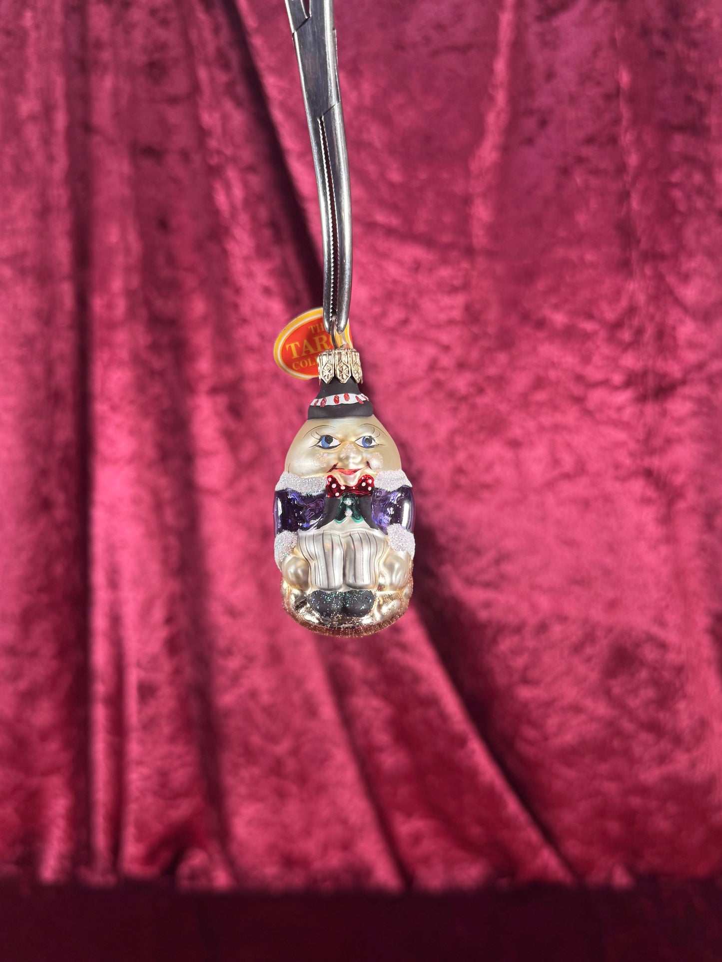 Vintage Christmas - Handblown Glass Ornament - Humpty Dumpty - Taron Collection - Poland