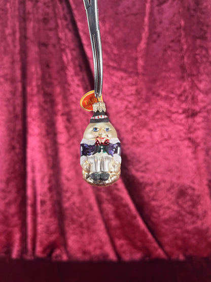 Vintage Christmas - Handblown Glass Ornament - Humpty Dumpty - Taron Collection - Poland