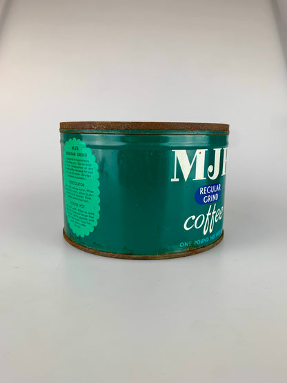 Vintage MJB Regular Grind One Pound Coffee Tin - No Lid