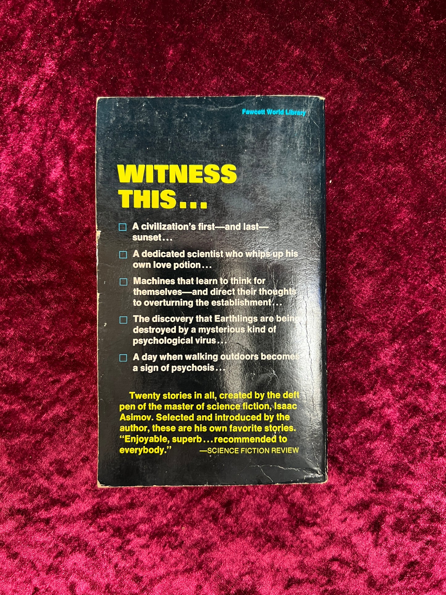 Vintage Paperback Book - Nightfall and Other Stories - Isaac Asimov - 1969