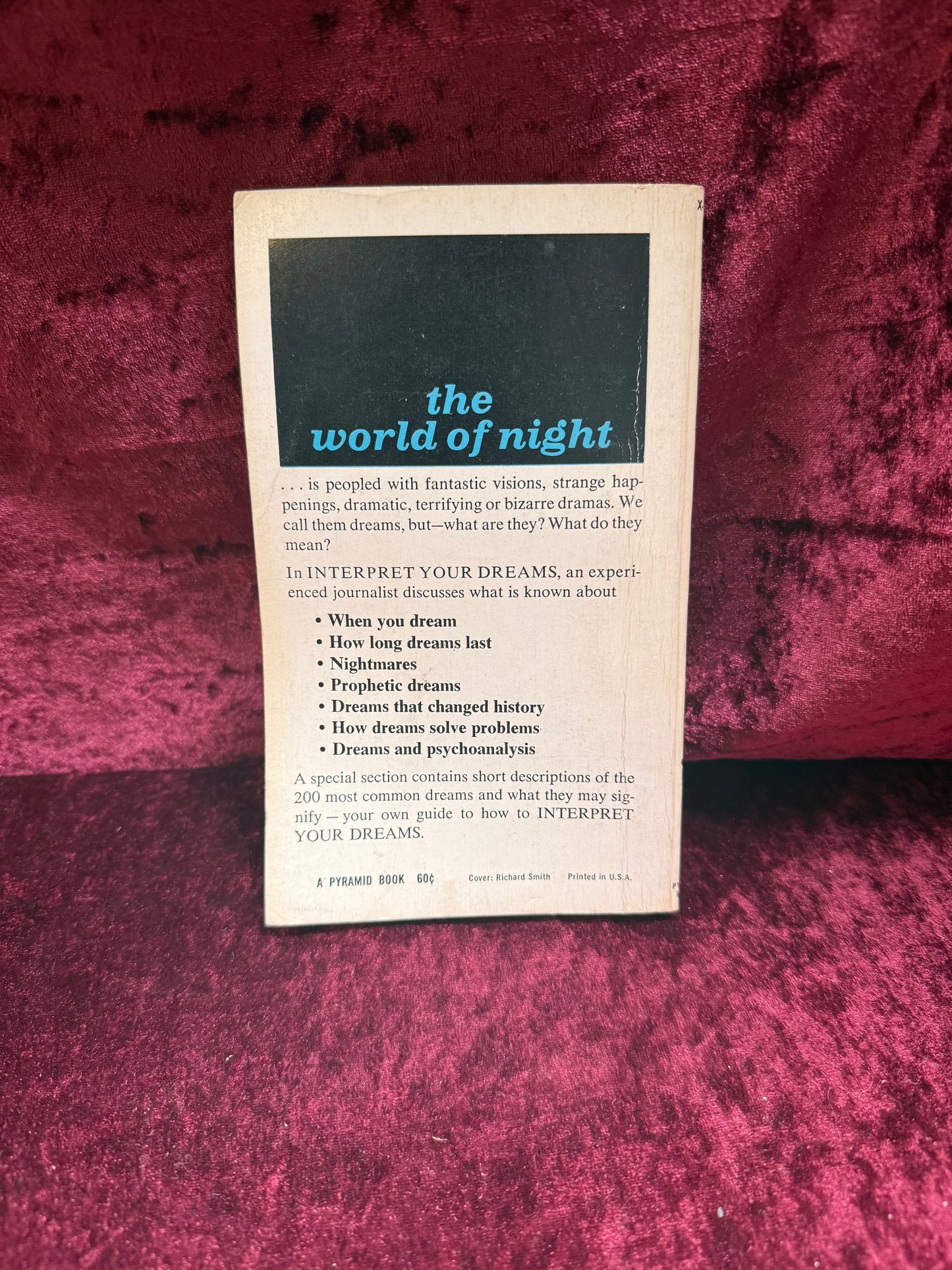 Vintage Paperback Book - Interpret Your Dreams - Alan Levy - 1967
