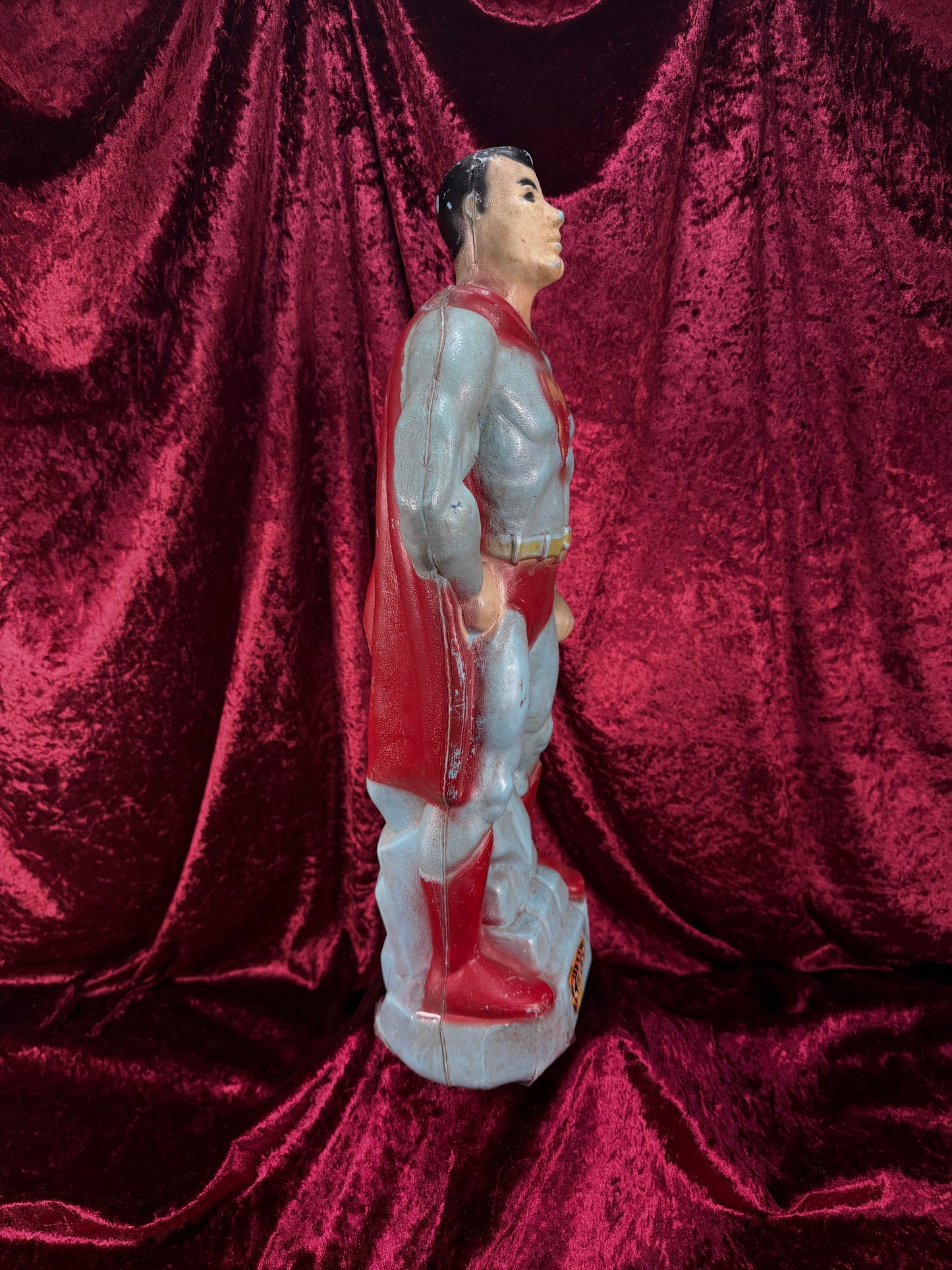 Vintage Collectibles - Superman Blow Mold Bank - Transogram - 1966