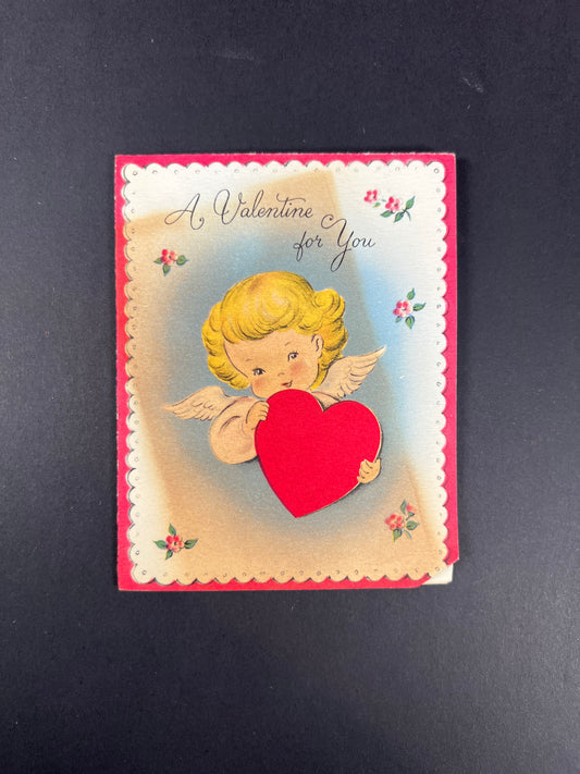 Vintage Ephemera - Valentine’s Day Card - Such An Angel - Norcross - USA