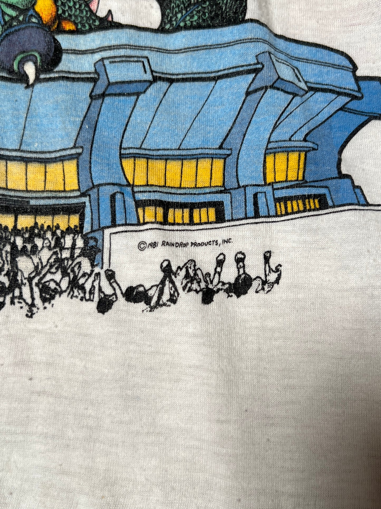 Vintage Clothing - Raglan Baseball 3/4 Sleeve Shirt - The Rolling Stones 1981 Tour - The Knits - Large