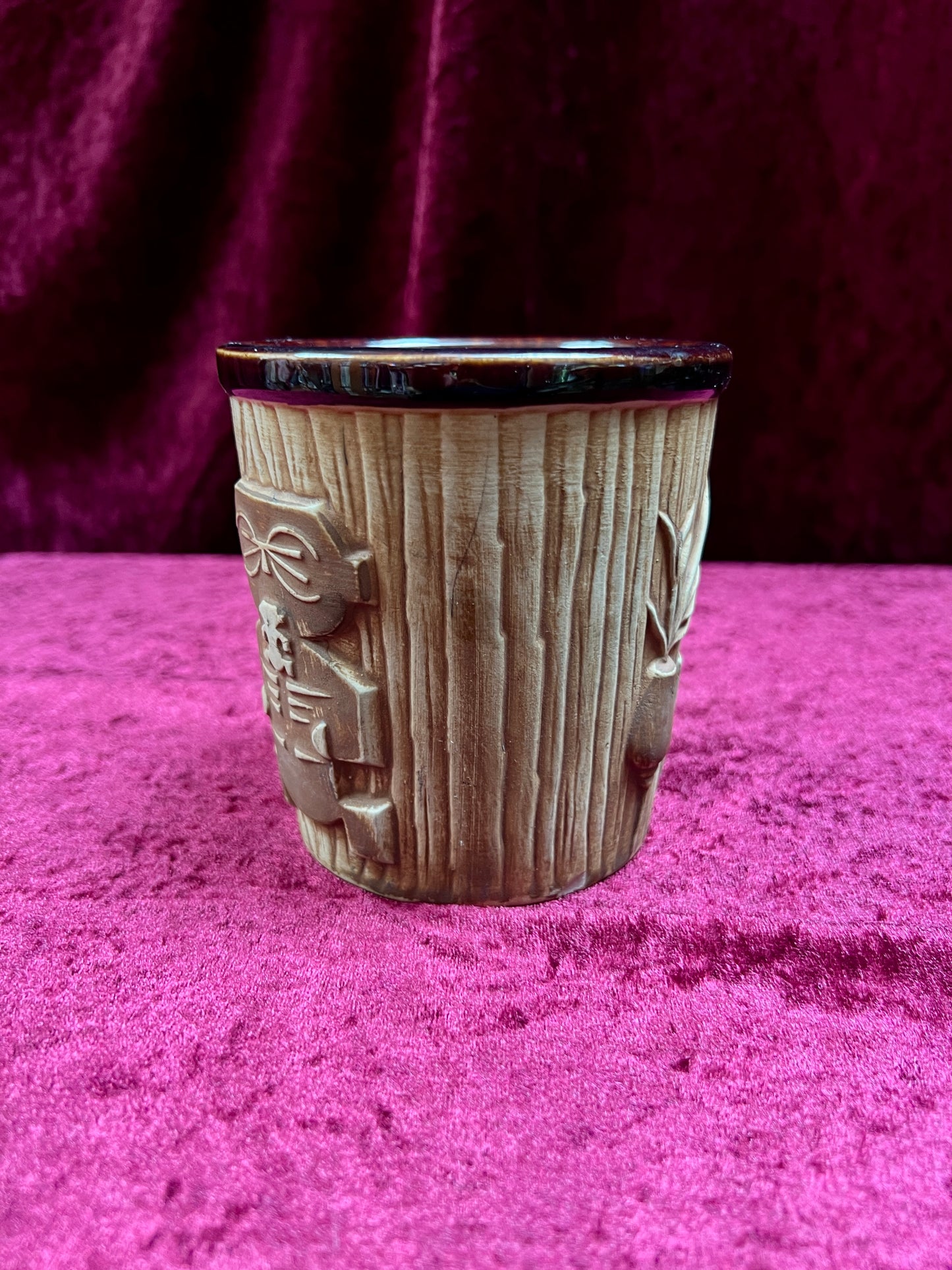 Vintage Ceramic Tiki Mug - Harvey's Lake Tahoe Souvenir Cup OMC Japan