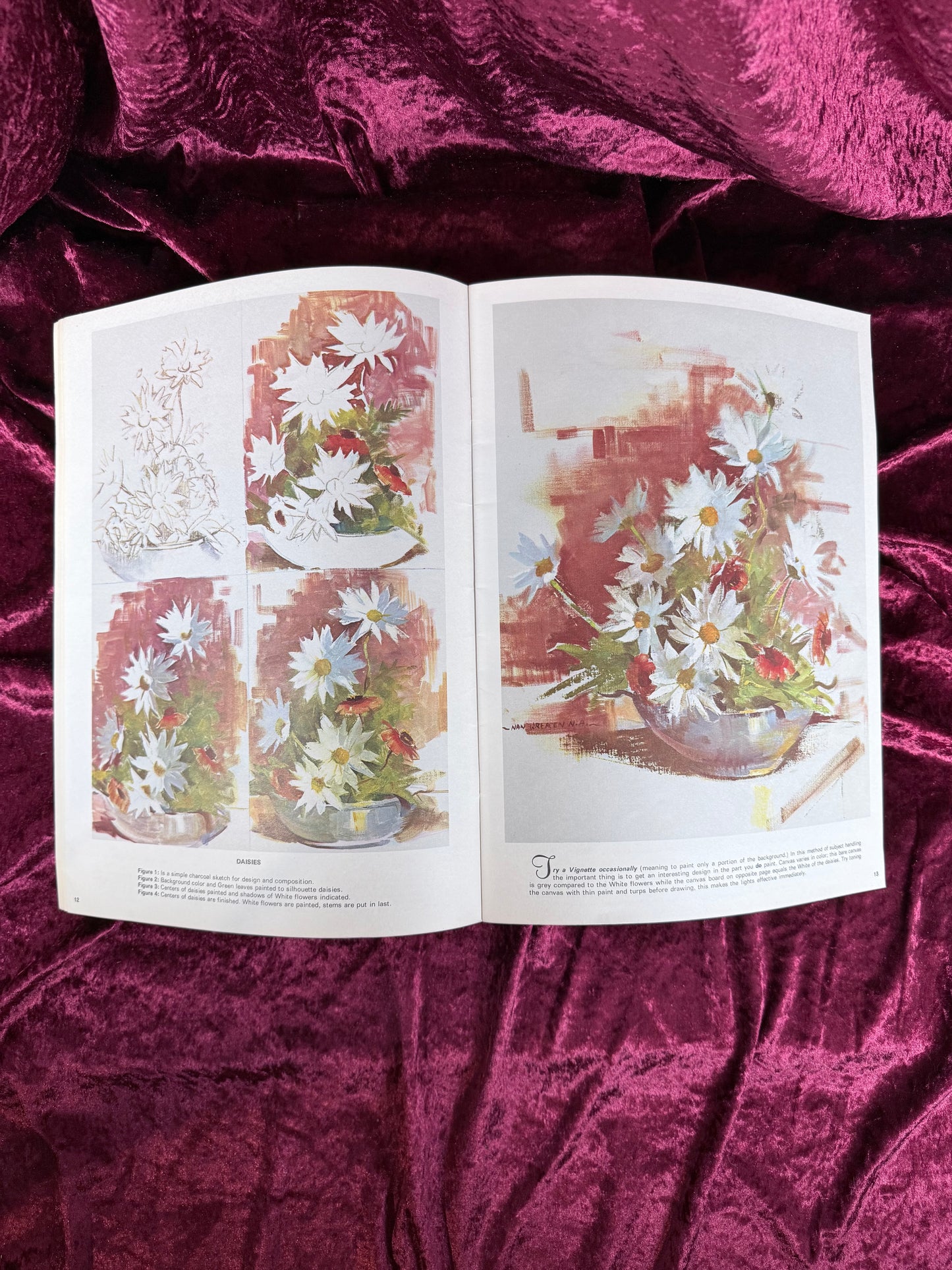 Vintage Art Instruction Magazine - The Magic of Flower Painting Walter T. Foster Guide
