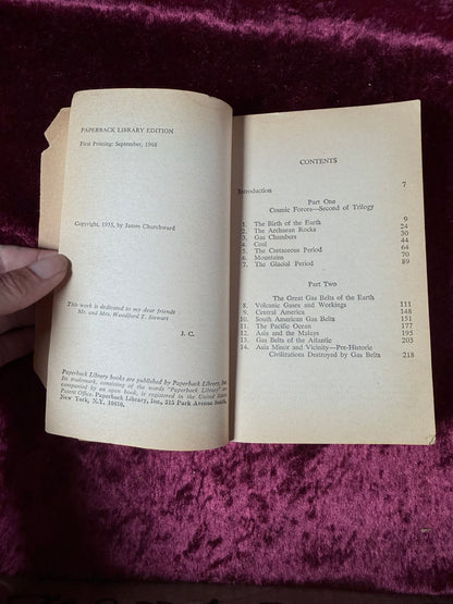 Vintage Second Book of the Cosmic Forces of Mu James Churchward 1968 Paperback