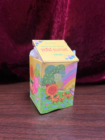 Vintage Bathroom - Petunia Piglet Soap On A Rope - Avon