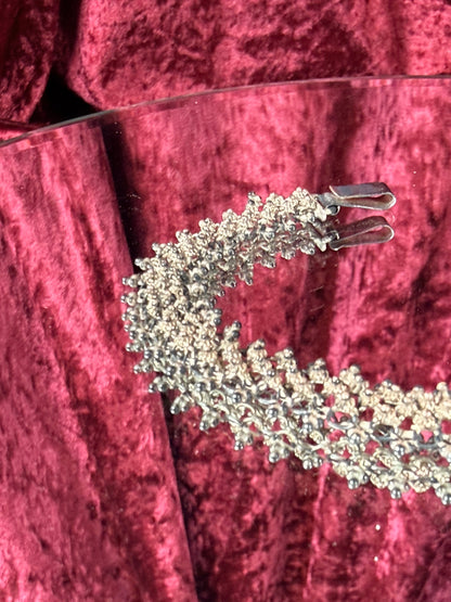 Vintage Jewelry - Silver Filigree Mesh Bracelet - Marked S.950