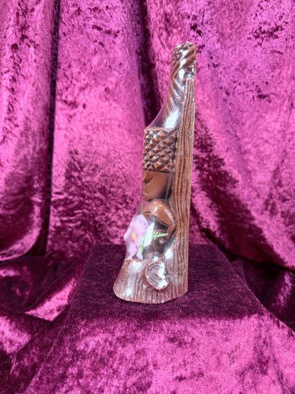 Vintage Hapa-Wood Tiki Figurine – Sealed Kanaloa Polynesian God Coco Joe's Hawaii