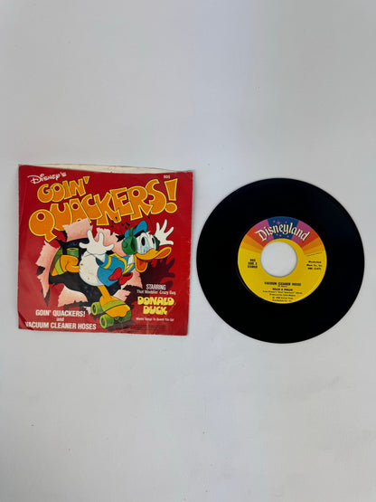 Vintage 7” Vinyl Record - Disney's "Goin' Quackers / Vacuum Cleaner Hoses" - 1980