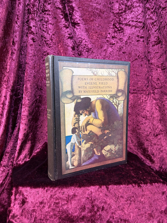 Vintage Hardcover Poetry Book – "Poems of Childhood" by Eugene field - Maxfield Parrish Illustrated Edition - 1920