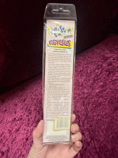 Vintage 1992 Ren & Stimpy Watch - Official Nickelodeon Wristwatch in Original Package