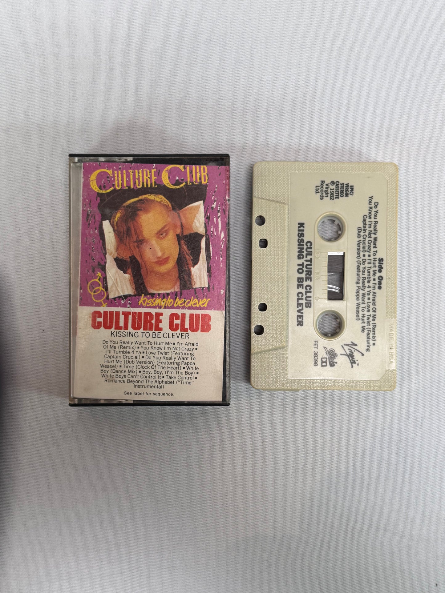 Cassette Tape - Culture Club - Kissing to be Clever - 1982