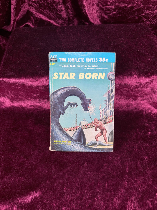 Vintage Star Born by Andre Norton Ace Double Paperback 1958 First Ace Printing D-299