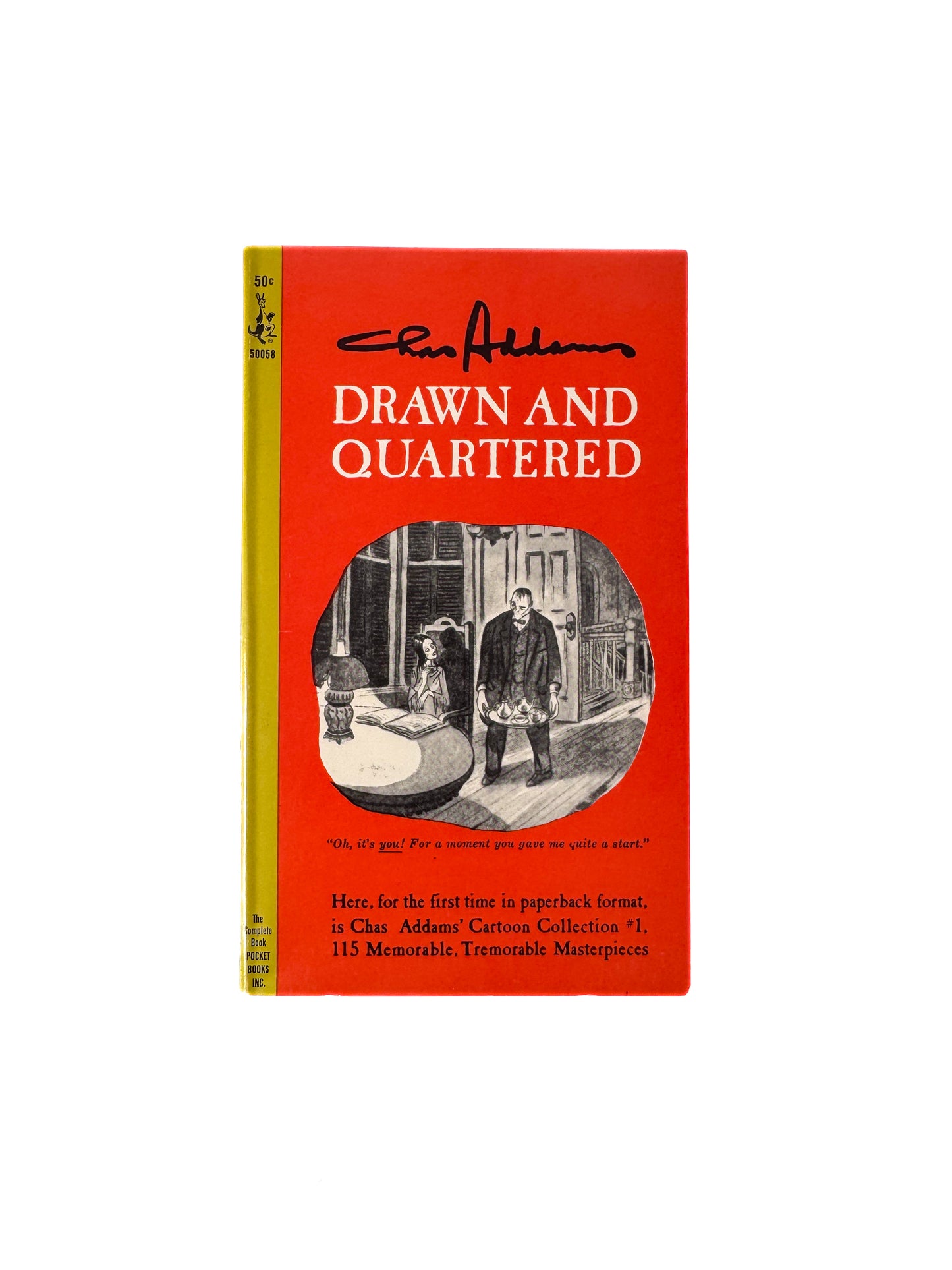 Vintage Paperback - Drawn And Quartered - Chas Addams - 1964 Pocket Cardinal Edition
