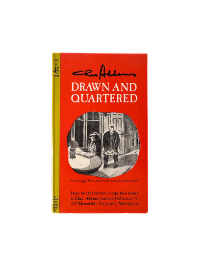 Vintage Paperback - Drawn And Quartered - Chas Addams - 1964 Pocket Cardinal Edition