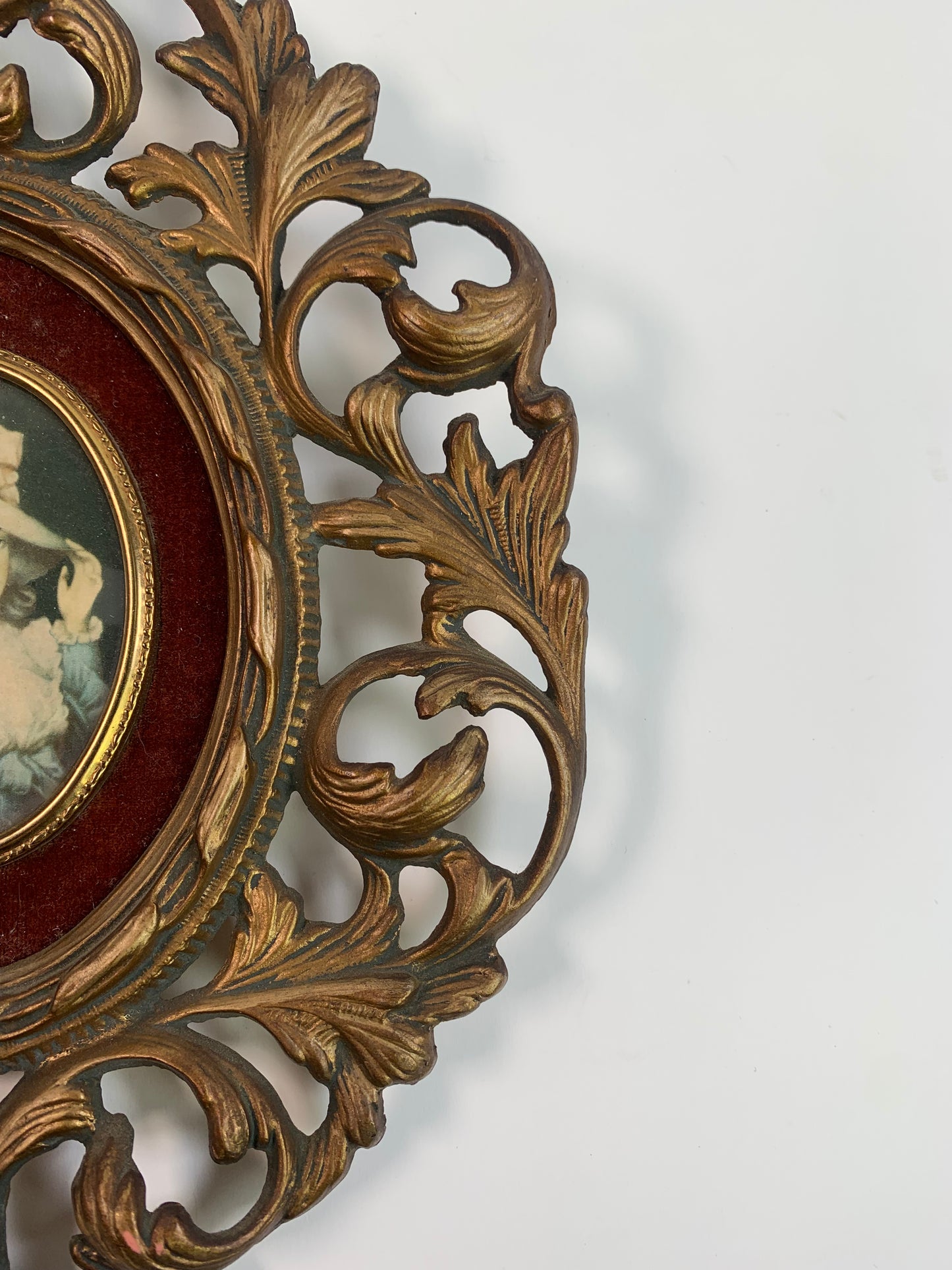 Vintage Cameo Creation Rococo Style Framed Art - Elizabeth, Duchess of Devonshire