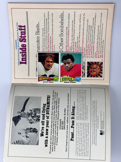 Dynamite Magazine - No. 17 "Bruce Lee Lives" - November 1975 w/ 6 Trading Cards