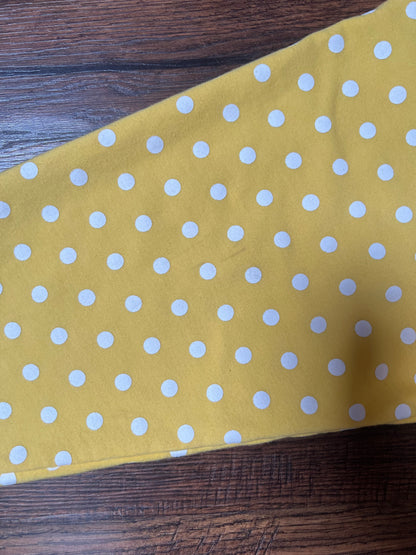 Vintage Clothing - Lightweight Jacket - Yellow with White Polka Dots - 3X-Large - Quacker Factory