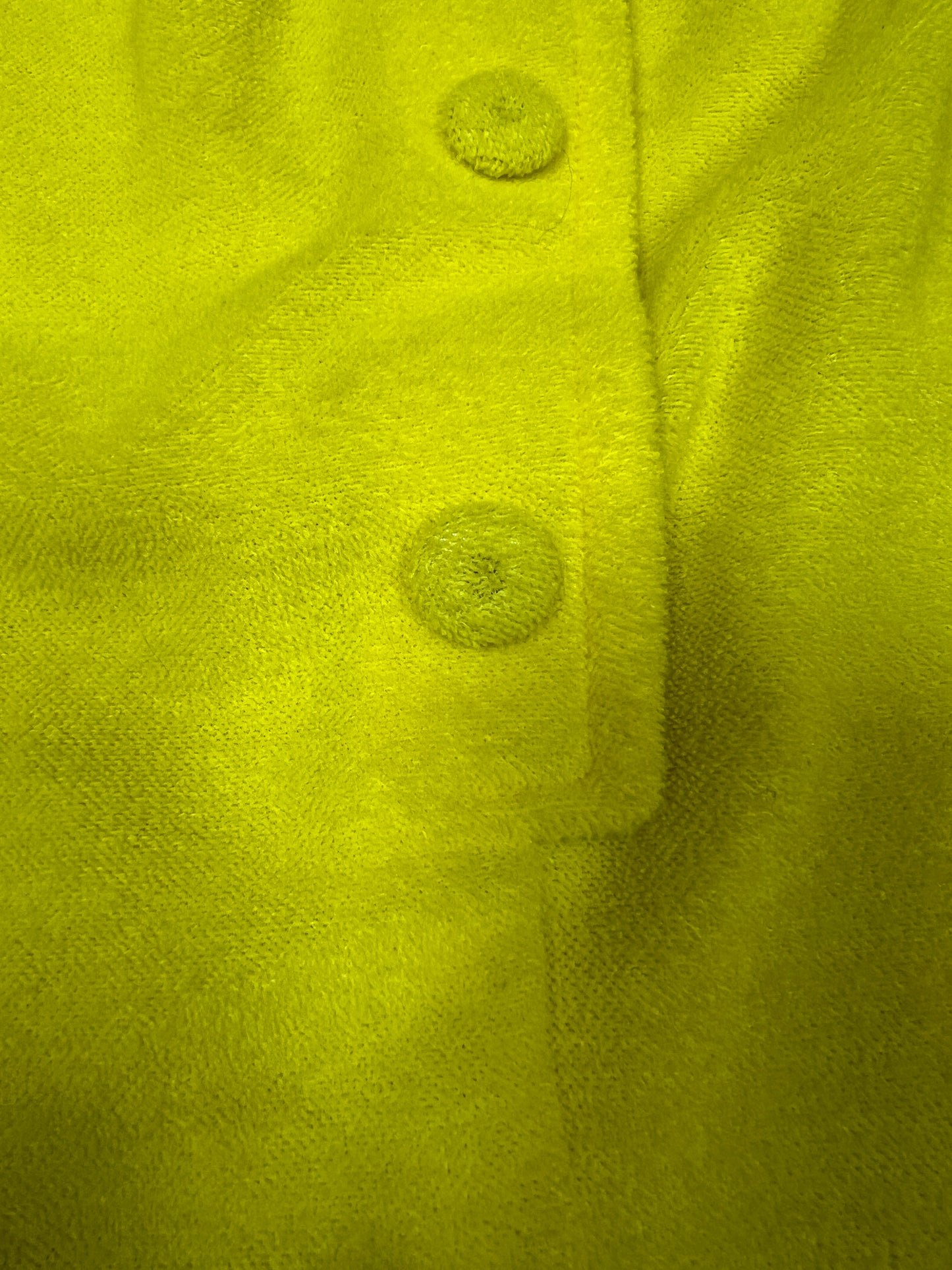 Vintage 1970s Yellow Terrycloth Playsuit - Strapless Belted Bathing Suit Cover-Up - Small