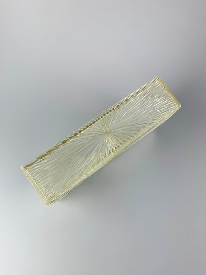 Vintage 1960s Lucite Starburst Tissue Box Holder - Wall Mountable