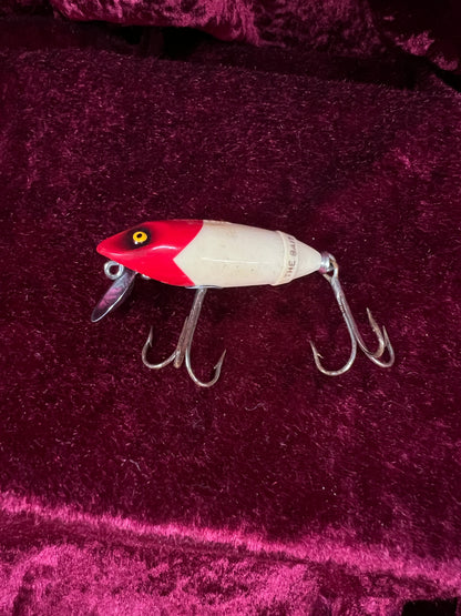 Vintage South Bend Fish-Obite Fishing Lure - Red Head Plug with Original Box