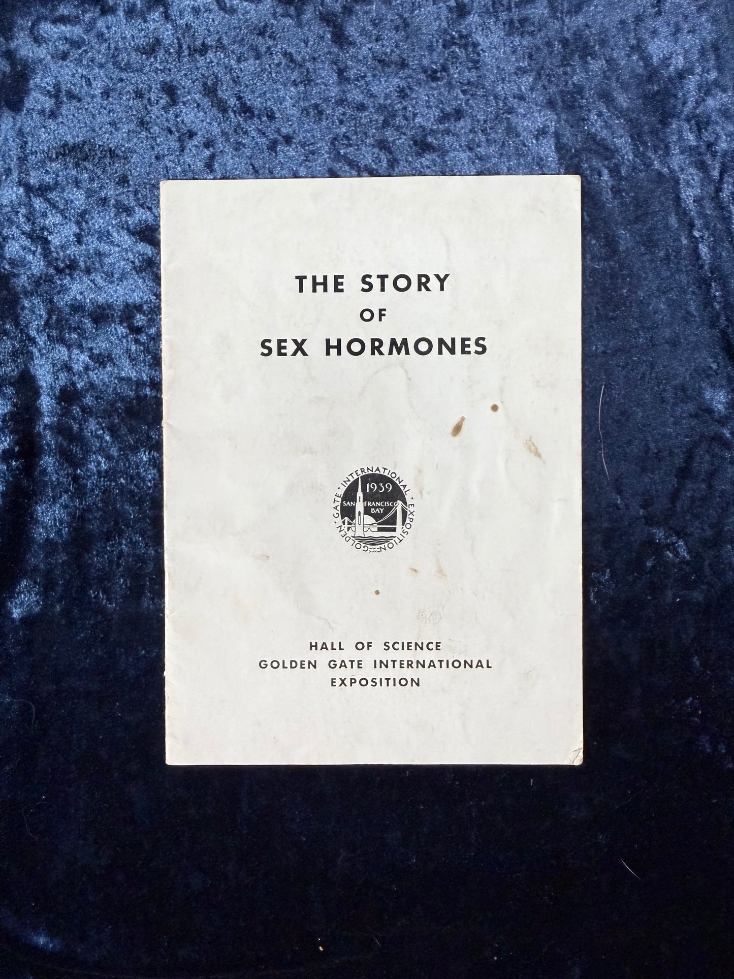 Vintage Paper Science Booklet – Sex Hormones 1939 Golden Gate Expo