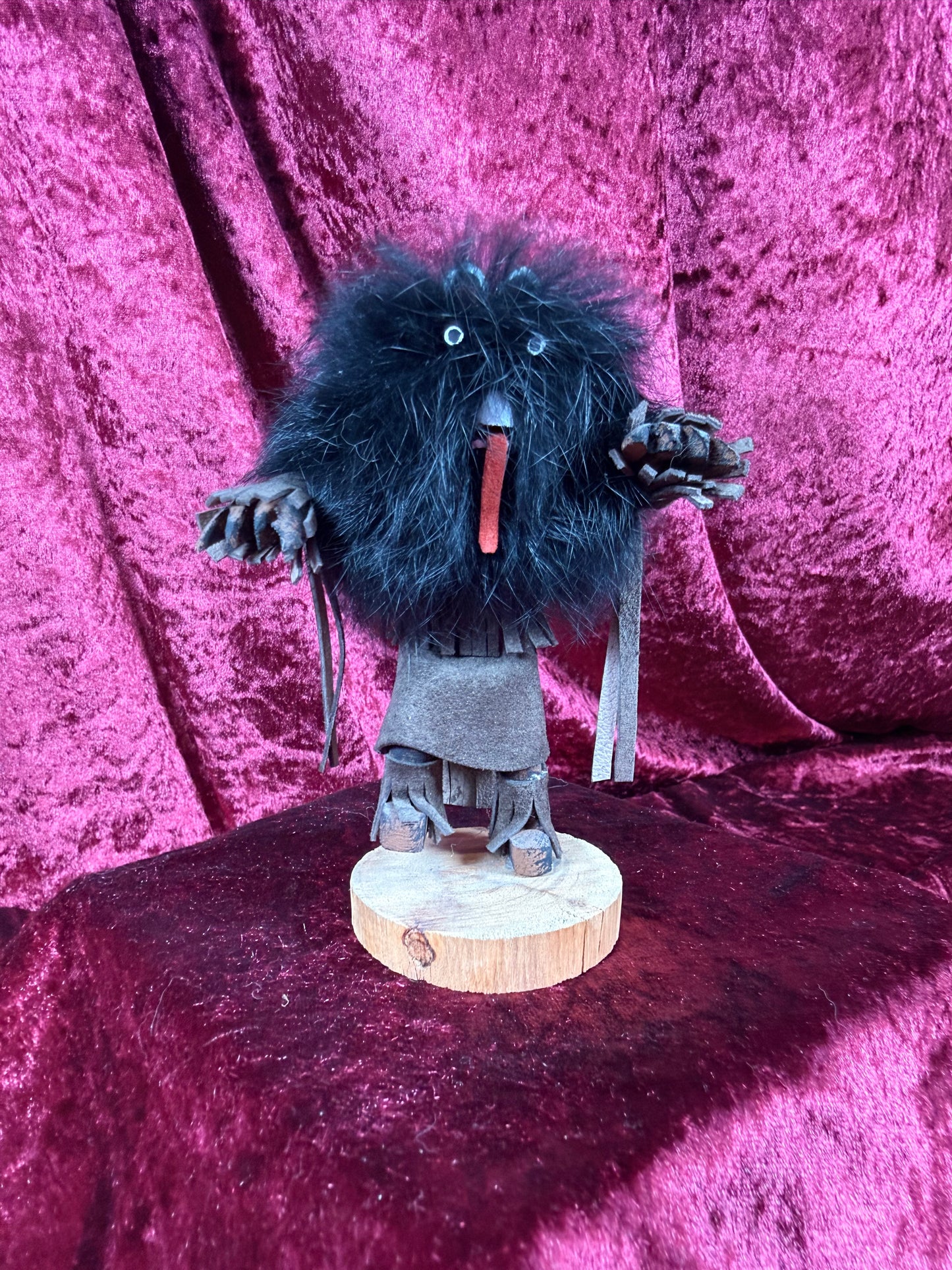 Vintage Kachina Doll - 5" Tall Bear Spirit